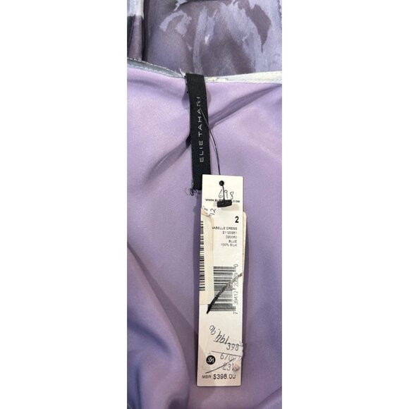 Elie Tahari Sz 2 Silk Slip Dress NWT MSRP $398 Fairy Whimsy Y2K Elegant Wedding - Picture 11 of 12